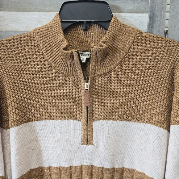 Mens Mock Neck Long Sleeve Pullover Sweater | Frye and Co. | X Large - Picture 5 of 11